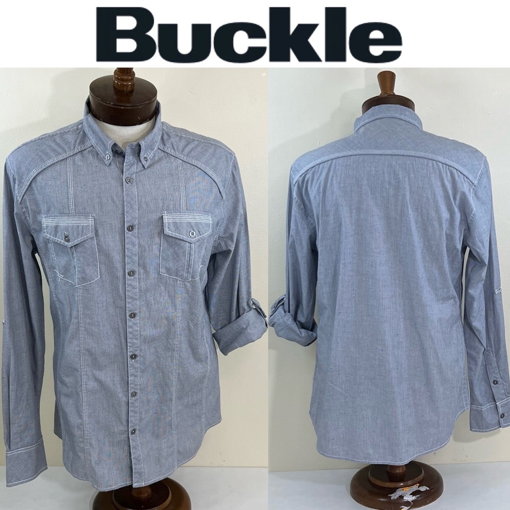 Buckle Men’s Athletic Fit Button Down Shirt